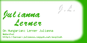 julianna lerner business card